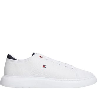 Tommy Hilfiger Sneakers, male, White, Size: 11 US Lightweight Textile Cupsole