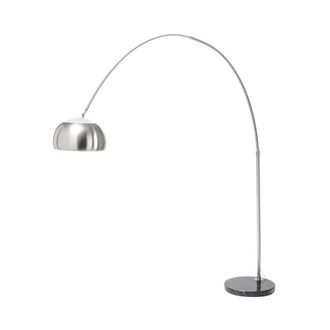 Oresteluchetta L&aacute;mpara De Pie Arco De Metal Con Base De M&aacute;rmol Altura 220 Cm Bow