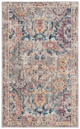 Safavieh Alfombra poli&eacute;ster grigio/blu 122 x 183 cm