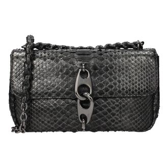 Tom Ford Tassen, Dames, Grijs, ONE Size, Leer, Skin Schoudertas