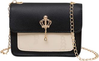 Generic Bag Single Messenger Tote Crossbody Womens Casual Shoulder Fashion Handbag Bags Messenger Bags Messenger Bag for Ladies (Black, One Size)