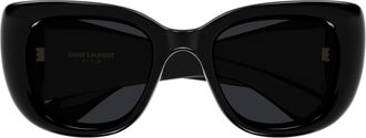 Saint Laurent Sunglasses, female, Black, Size: 55 MM Howl Sunglasses
