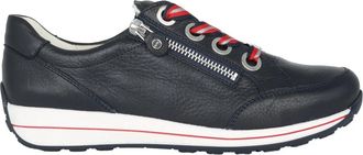 Ara Blauwe Wijde Pasvorm Dames Sneaker - Dames - Sneakers - Blauw - 36 EU - Leer - Schoenen