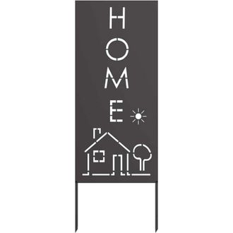 vidaXL Panel Decorativo De Jard&iacute;n Negro 50 X 140 Cm Vidaxl