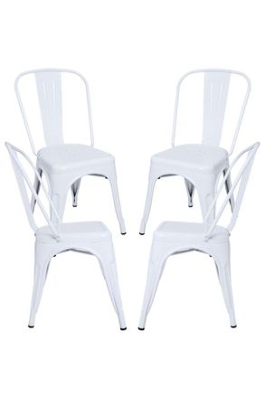 Regalos Miguel Regalos Miguel - Packs Sillas Comedor - Pack 4 Sillas Torix - Blanco
