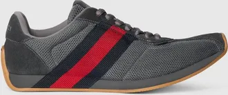 Gucci Womens Gucci Tempo Sneaker, Grey, Fabric
