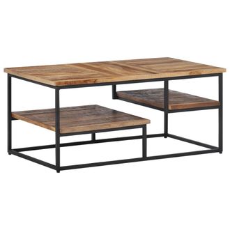vidaXL Vidaxl - Mesa De Centro Teca Reciclada Maciza 90x50x39 Cm