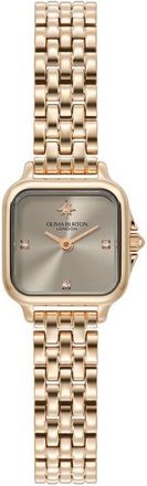 Olivia Burton Mini Grosvenor Bracelet Watch, 20mm in Grey at Nordstrom, Size 20 Mm