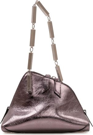 The Attico Silver La Scala Mini Clutch