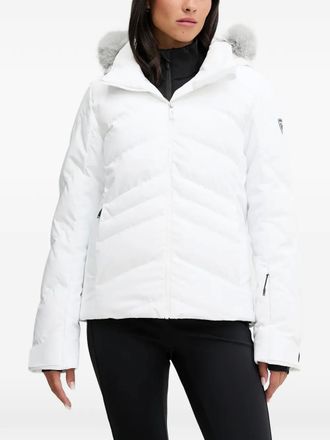 Rossignol Staci hooded ski jacket - women - Recycled Polyester/Polyester/Recycled Polyester/Down - S - White