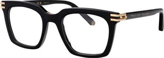 Philipp Plein Elegante Zwarte Optische Brillen - Dames - Brillen - Zwart - 51 MM - Accessoires