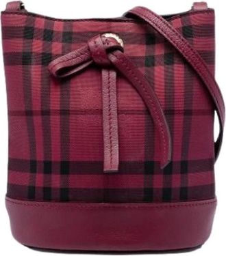 Burberry Bolso Cubo Pre-owned - Pre-owned - Mujer - Rojo - ONE SIZE