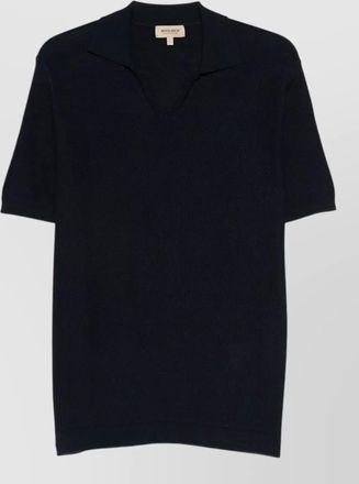 Woolrich cotton knit polo shirt v neck