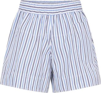 Paco Rabanne Shorts in popeline di cotone - Blu