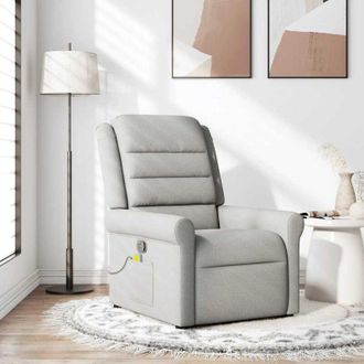 vidaXL Vidaxl - Sill&oacute;n De Masaje Reclinable De Tela Gris Nube