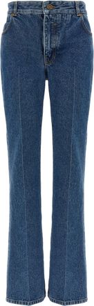 Balmain Embroidery Jeans Blu-Donna