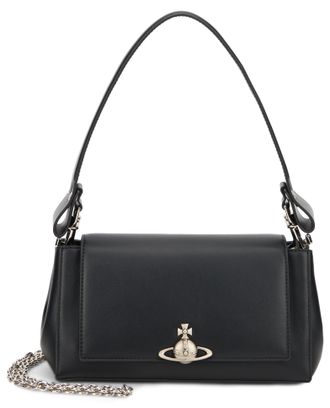 Vivienne Westwood Womens Shoulder Bag Black Synthetic Leather Polyester Handbags Hand