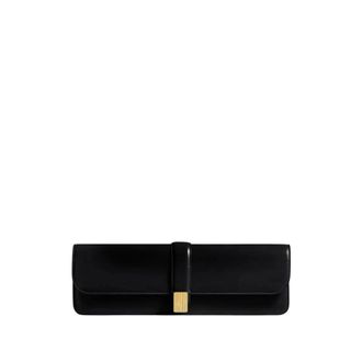 Khaite Blake Long Clutch - Dames - Tassen - Zwart - Maat: ONE Size Leer