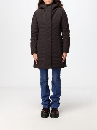 Save The Duck Leyla Slim Knee-Length Puffer Jacket with Hood
