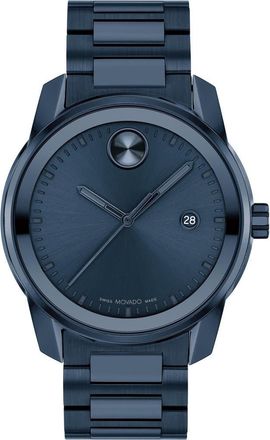 Movado Bold Verso Bracelet Watch, 42mm in Blue at Nordstrom