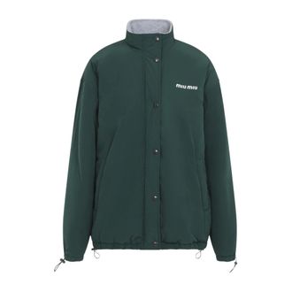 Miu Miu Jassen, Dames, Groen, M, Blouson