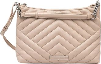 A|X Armani Exchange Gewatteerde Crossbody Tas - Dames - Schoudertassen - Roze - ONE Size - Leer - Tassen