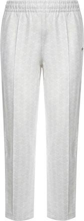 Lacoste Paris Monogram Jacquard Sweatpants - Heren - Broeken - Wit - Maat: M Katoen