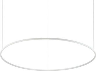 Ideal Lux Ideal Lux Oracle Ring Integrated Led Pendant Ceiling Light White 150cm 3000K