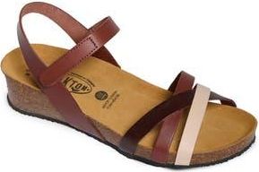 Plakton Lane Sandal in Vaquetilla Cream Corcho Marron at Nordstrom Rack, Size 11Us / 42Eu