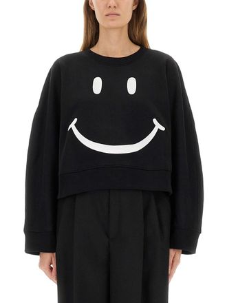 Moschino Womens Black Cotton Sweatshirt - Size Medium