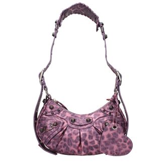 Balenciaga Le Cagole Damess Schoudertas roze leer
