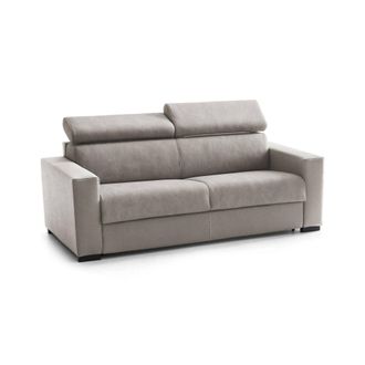 Talamo Italia Talamo Italia - Sof&aacute; Fijo Monica, Gran Sof&aacute; De 2 Plazas, 100% Made In Italy, Sof&aacute; Sala De Estar, En Tela Acolchada, Con Reposacabezas Ajustable Y Repo