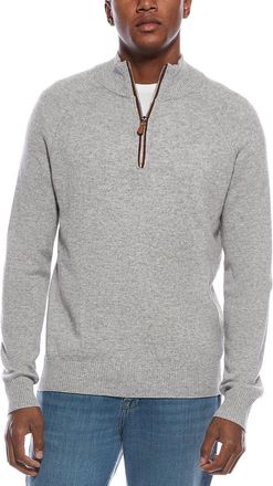 Kier + J Raglan Wool & Cashmere-Blend 1/4-Zip Sweater
