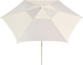 HAY Terrazza Sonnenschirm, sechseckig, &Oslash; 300 cm, off-white / grau