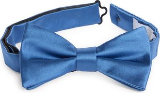 Nordstrom Rack Satin Solid Bow Tie in French Blue at Nordstrom Rack