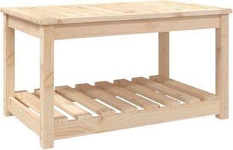 vidaXL Mesa de jardín madera maciza de pino 82,5x50,5x45 cm Vidaxl