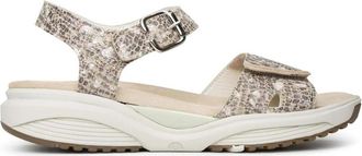 Xsensible Skala H Platte Sandaal - Dames - Sandalen - Beige - 38 EU - Leer - Schoenen