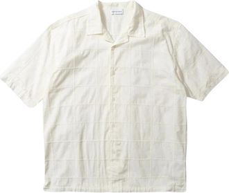 Edmmond Studios Freedom Short Sleeve - Heren - Korte mouwen Overhemden - Wit - S - Katoen - Overhemden