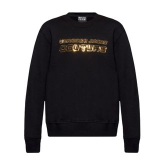 Versace Jeans Couture Sweatshirts, male, Black, Size: XL Felpa