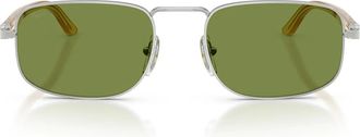 Persol Sunglasses Po1027 S 518/4 E Silver/Green Unisex
