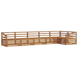 vidaXL Conjunto De Sof&aacute;s De Exterior 6 Pcs Natural Vidaxl