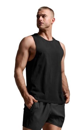 2XU Motion Cotton Flex Tank in Black/black at Nordstrom, Size Xx-Large
