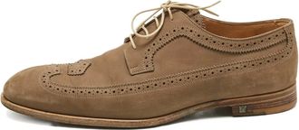 Louis Vuitton Derby in pelle scamosciata con dettaglio brogue - Marrone