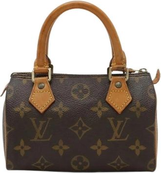 Louis Vuitton Pre-owned Monogram Mini Speedy Handbag M41534 - Dames - Vintage Mini Tas - Bruin - ONE Size - Vintage