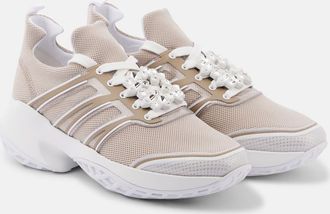 Roger Vivier Viv Run embellished platform sneakers