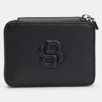 HUGO BOSS Accessories Boss Anett Ziparound Purse with Double B Monogram in Black