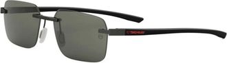 Tag Heuer Sunglasses, unisex, Black, Size: 56 MM Essential Rectangular Sunglasses