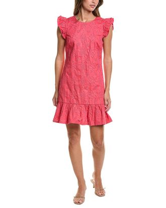 CeCe by Cynthia Steffe Cece Flutter Sleeve Ruffle Hem Mini Dress