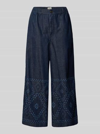 Max Mara Wide Leg Jeans aus reiner Baumwolle Modell LAMPADA in Jeansblau, Gr&ouml;&szlig;e 34