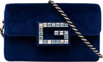 Gucci Pre-owned Broadway Schoudertas - Dames - Pre-owned - Blauw - Maat: ONE Size